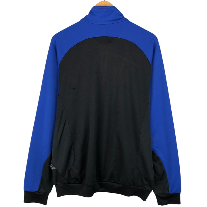 00'S adidas jersey track jacket, men's size L polyester blue type Vintage Second Hand