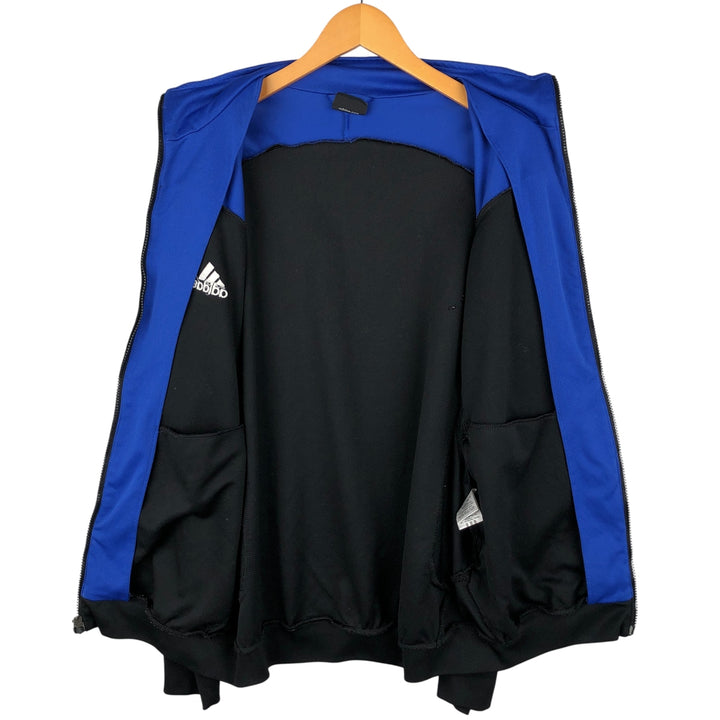 00'S adidas jersey track jacket, men's size L polyester blue type Vintage Second Hand