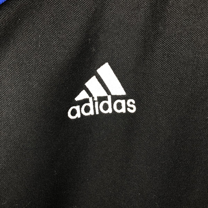 00'S adidas jersey track jacket, men's size L polyester blue type Vintage Second Hand