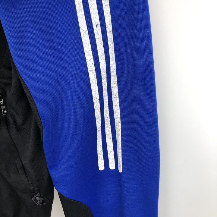00'S adidas jersey track jacket, men's size L polyester blue type Vintage Second Hand