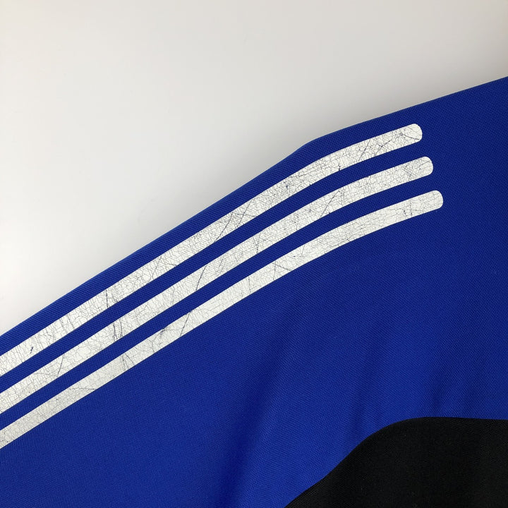 00'S adidas jersey track jacket, men's size L polyester blue type Vintage Second Hand