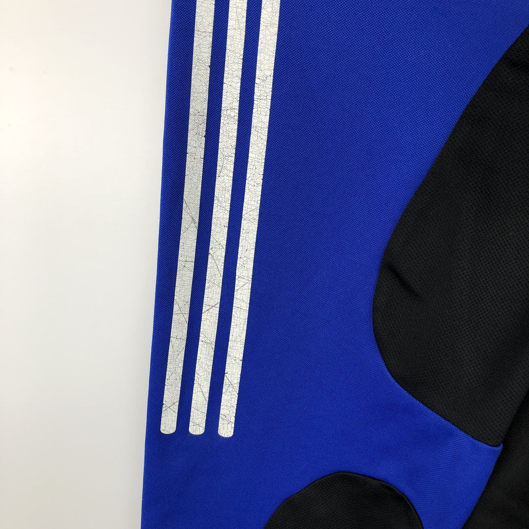 00'S adidas jersey track jacket, men's size L polyester blue type Vintage Second Hand