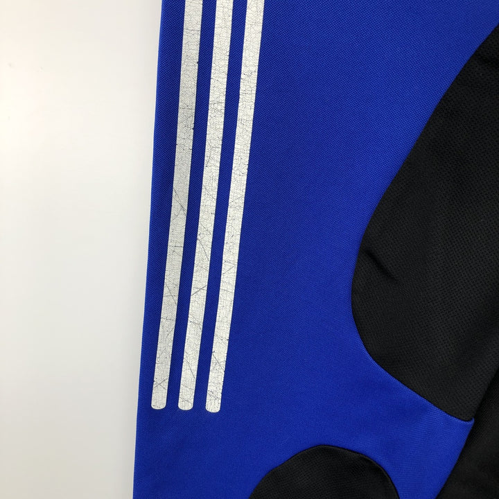 00'S adidas jersey track jacket, men's size L polyester blue type Vintage Second Hand