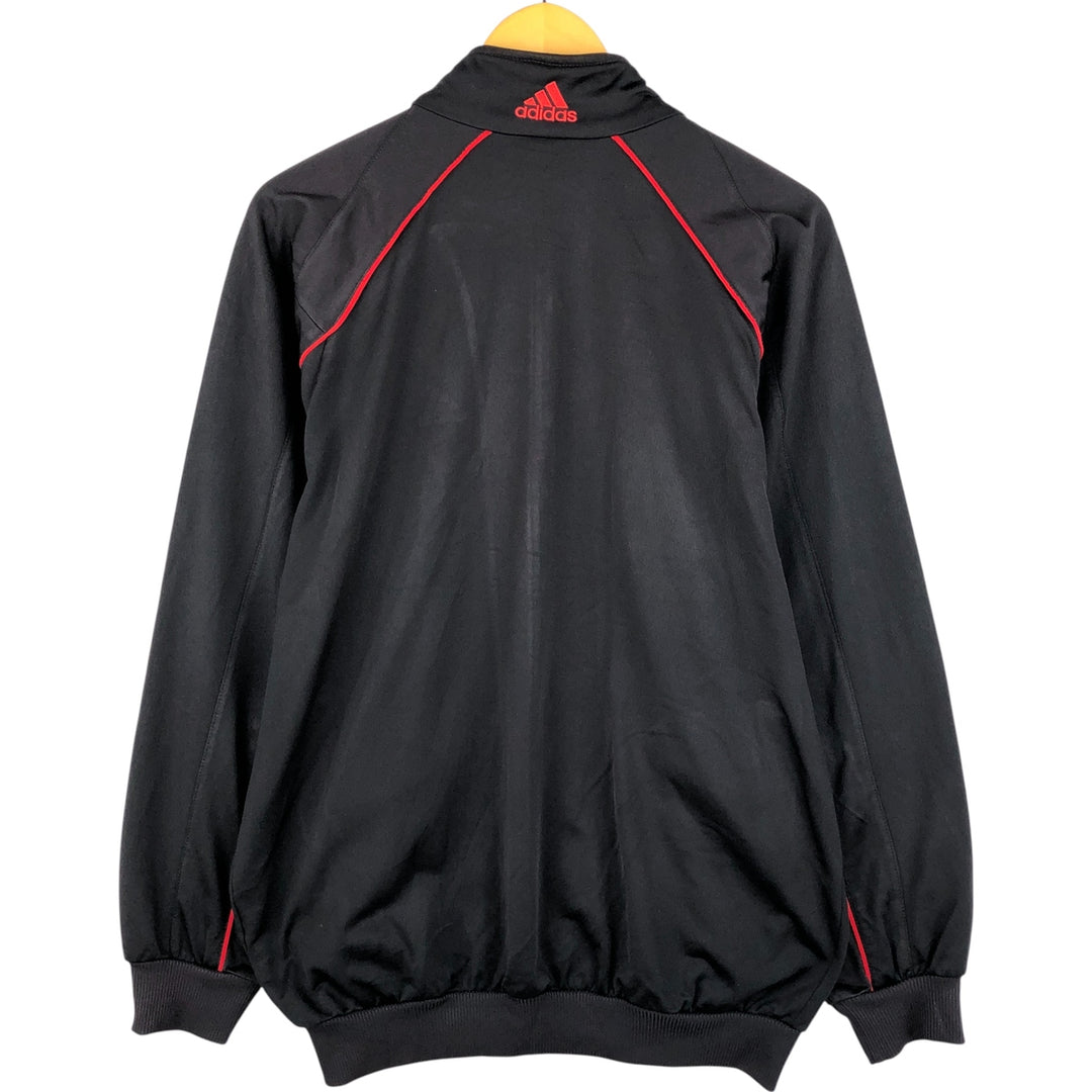 00'S adidas jersey track jacket, men's size L polyester black type Vintage Second Hand