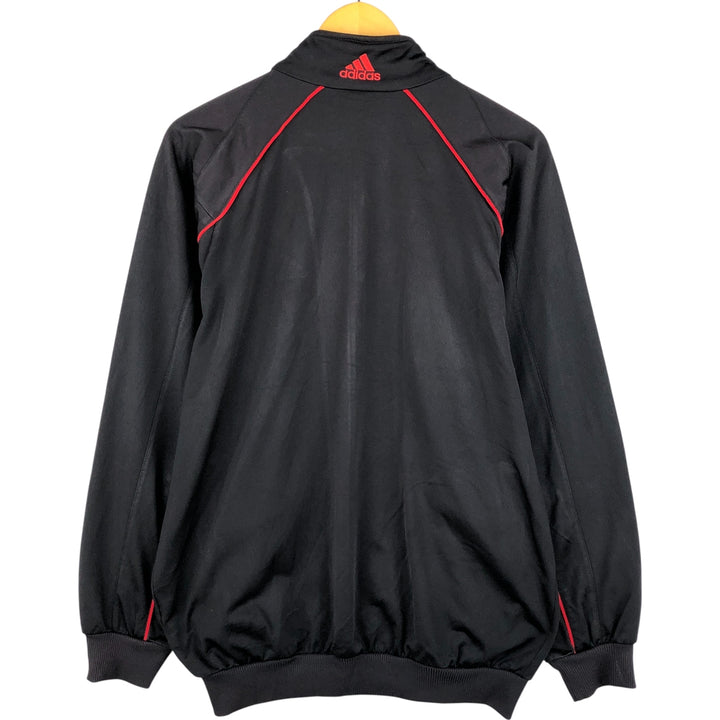 00'S adidas jersey track jacket, men's size L polyester black type Vintage Second Hand