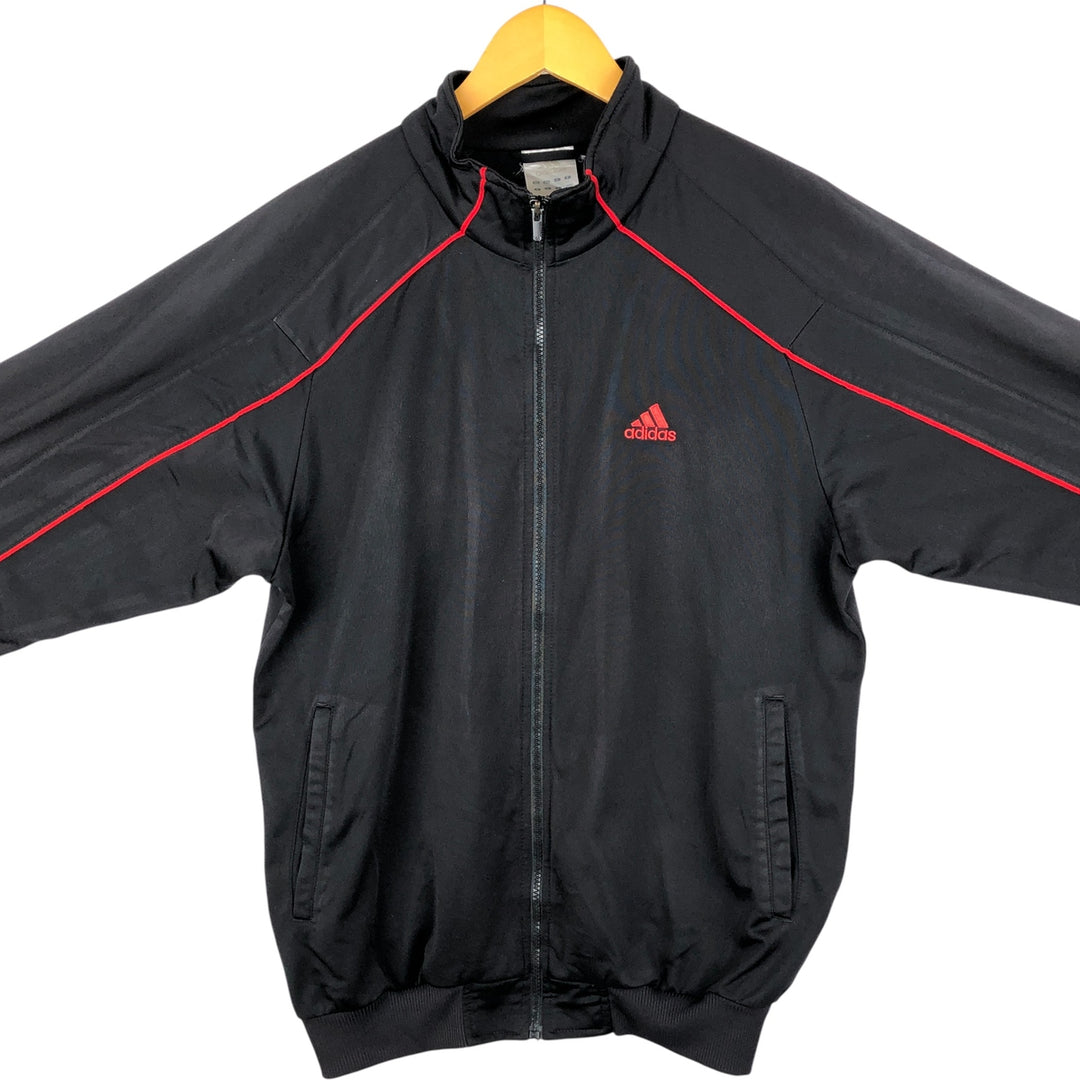 00'S adidas jersey track jacket, men's size L polyester black type Vintage Second Hand