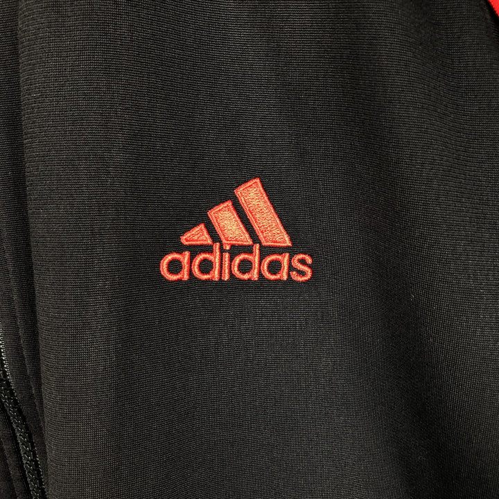 00'S adidas jersey track jacket, men's size L polyester black type Vintage Second Hand