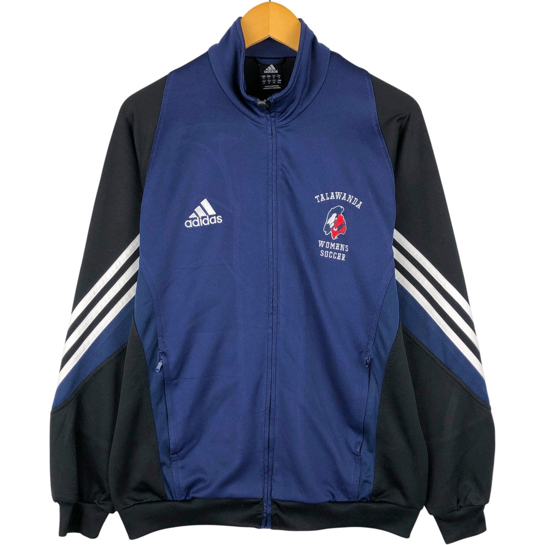 2000'S adidas CLIMALITE Jersey Track Jacket, Men's Size Medium polyester blue type Vintage Second Hand