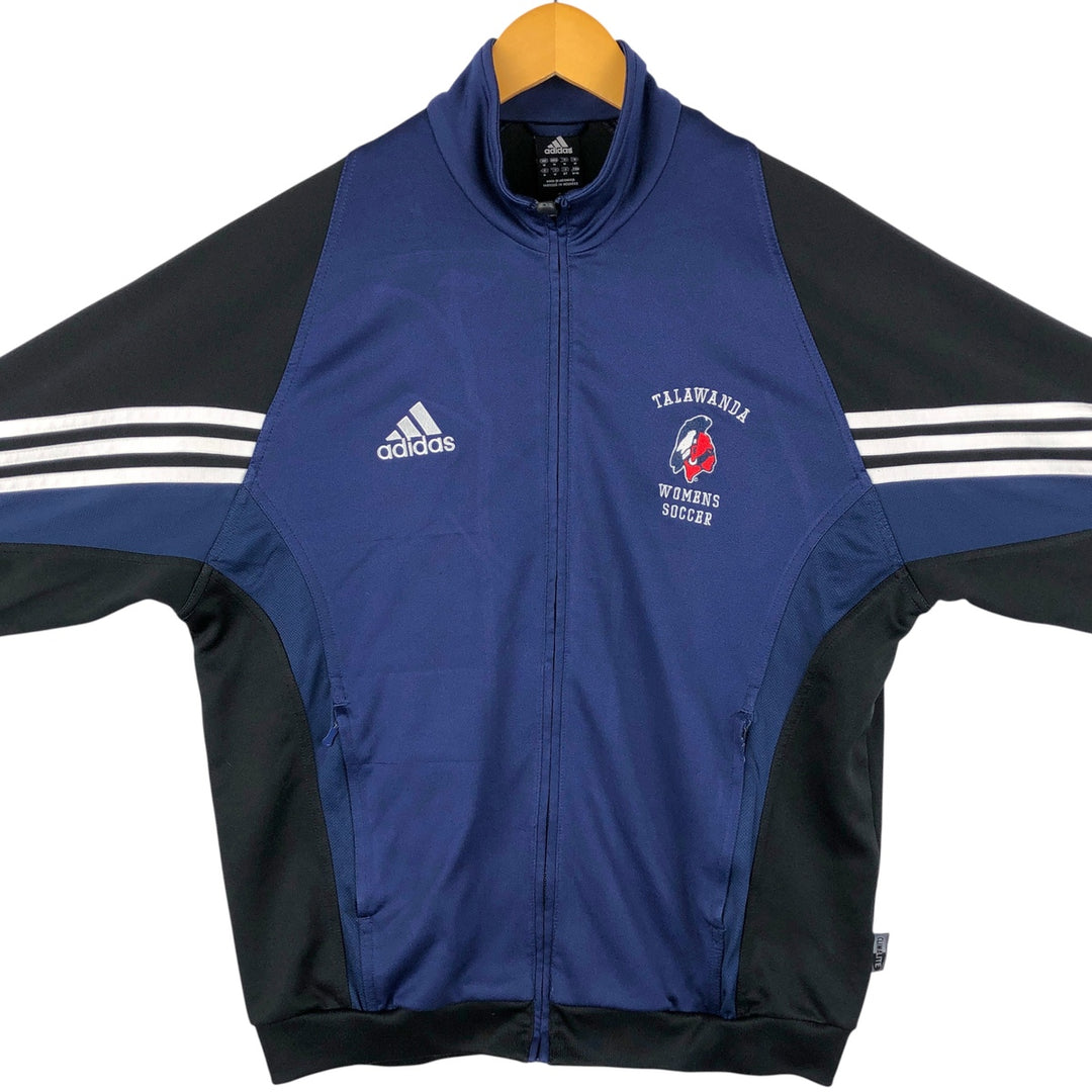 2000'S adidas CLIMALITE Jersey Track Jacket, Men's Size Medium polyester blue type Vintage Second Hand
