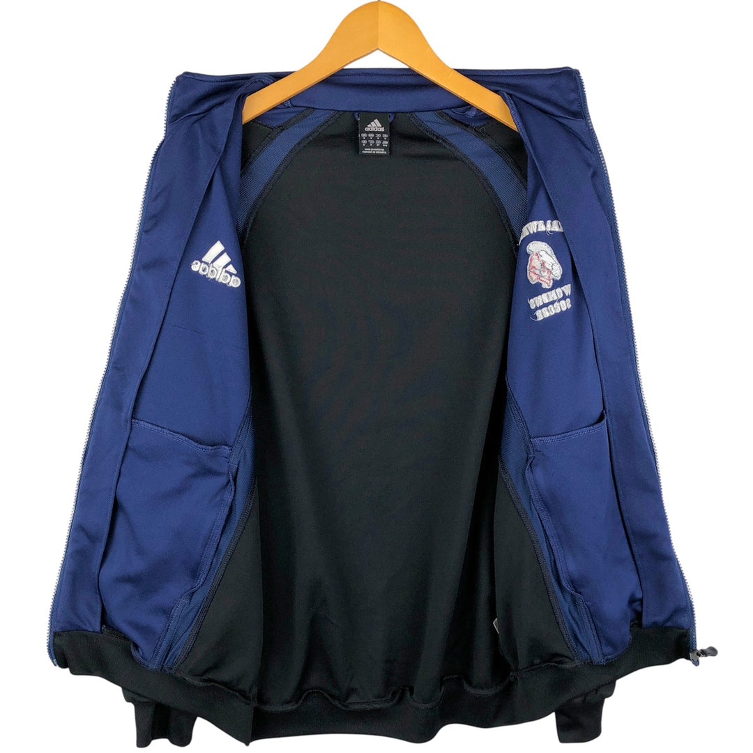 2000'S adidas CLIMALITE Jersey Track Jacket, Men's Size Medium polyester blue type Vintage Second Hand