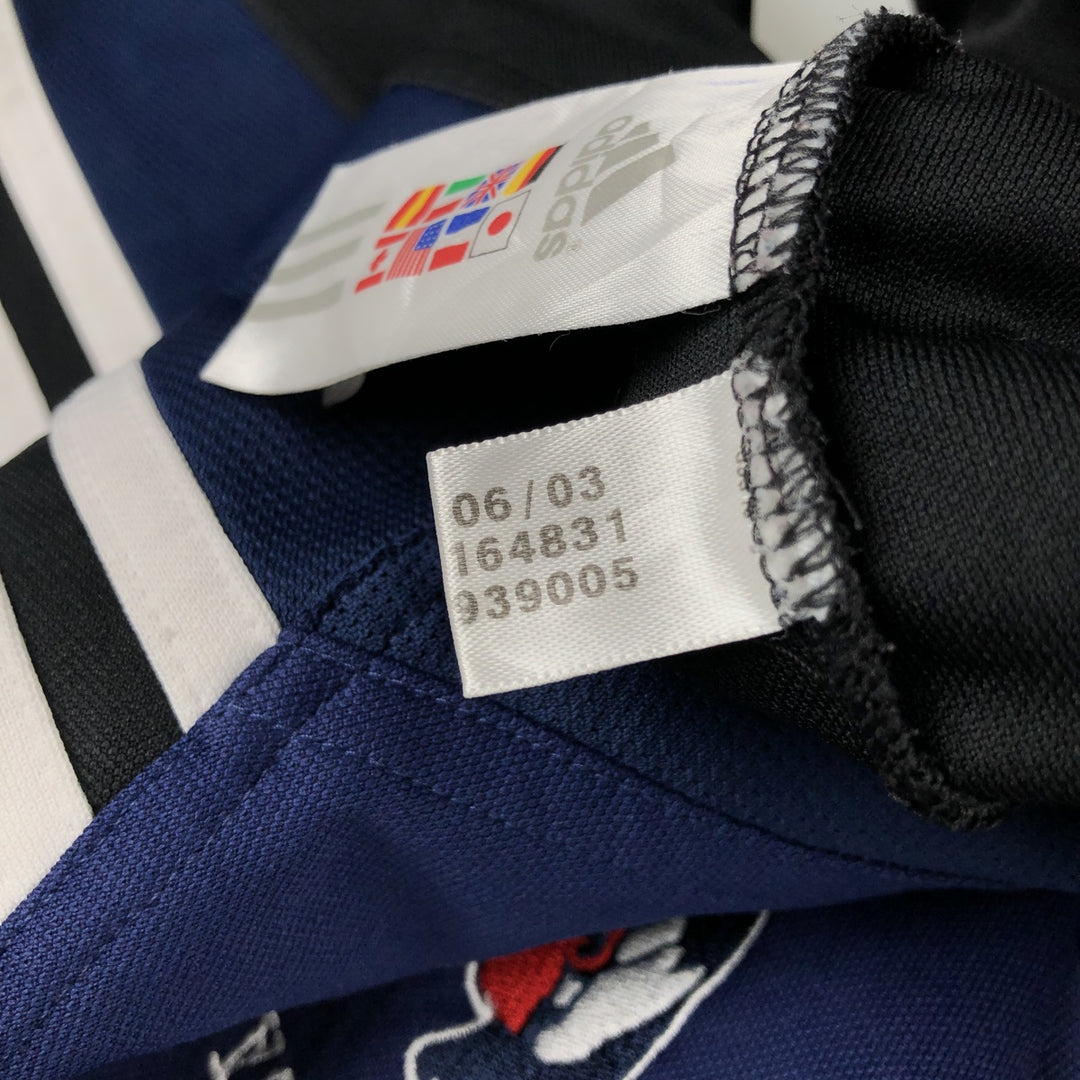 2000'S adidas CLIMALITE Jersey Track Jacket, Men's Size Medium polyester blue type Vintage Second Hand