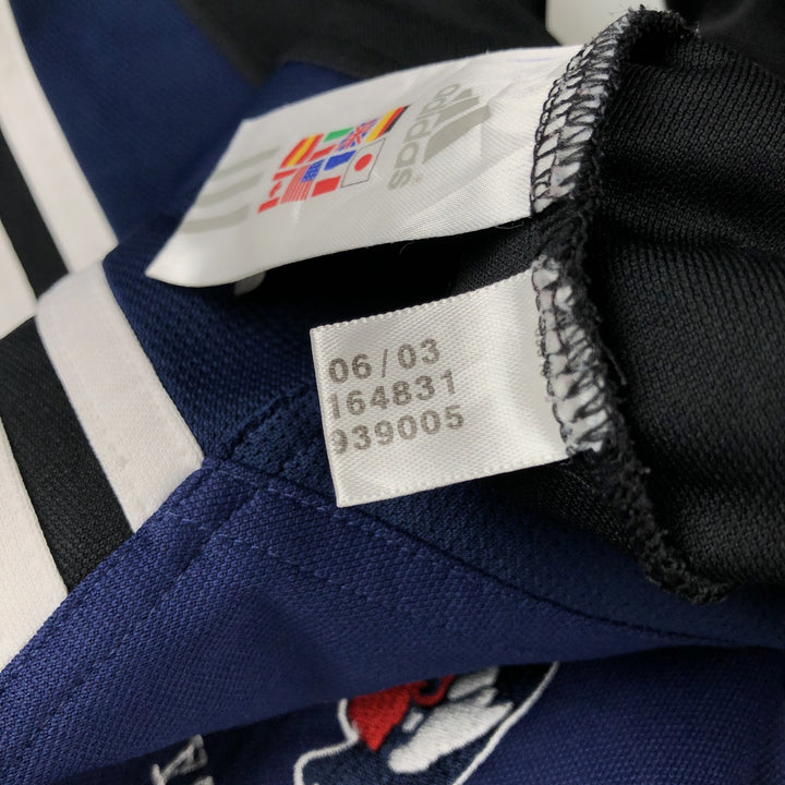 2000'S adidas CLIMALITE Jersey Track Jacket, Men's Size Medium polyester blue type Vintage Second Hand