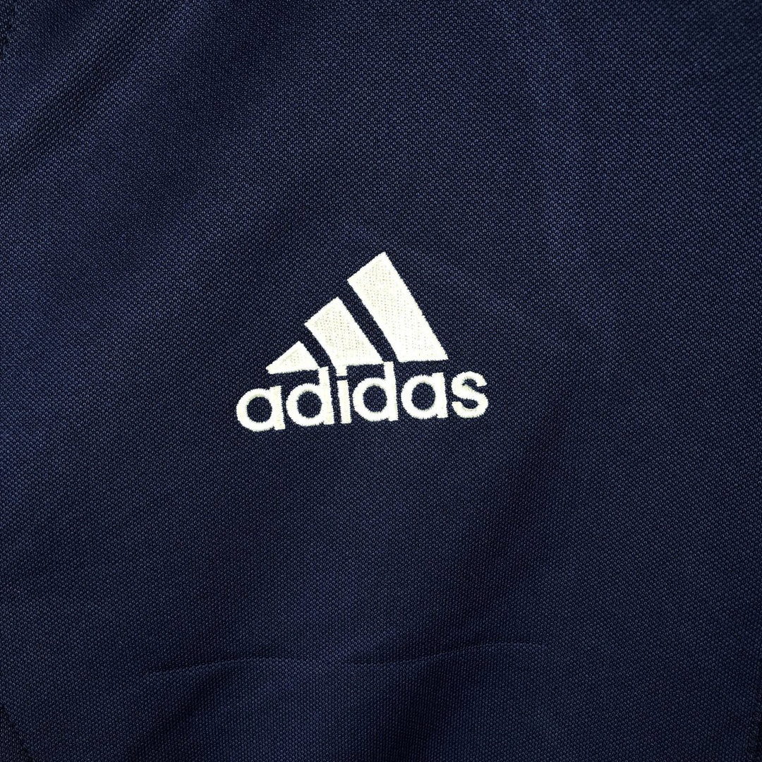 2000'S adidas CLIMALITE Jersey Track Jacket, Men's Size Medium polyester blue type Vintage Second Hand