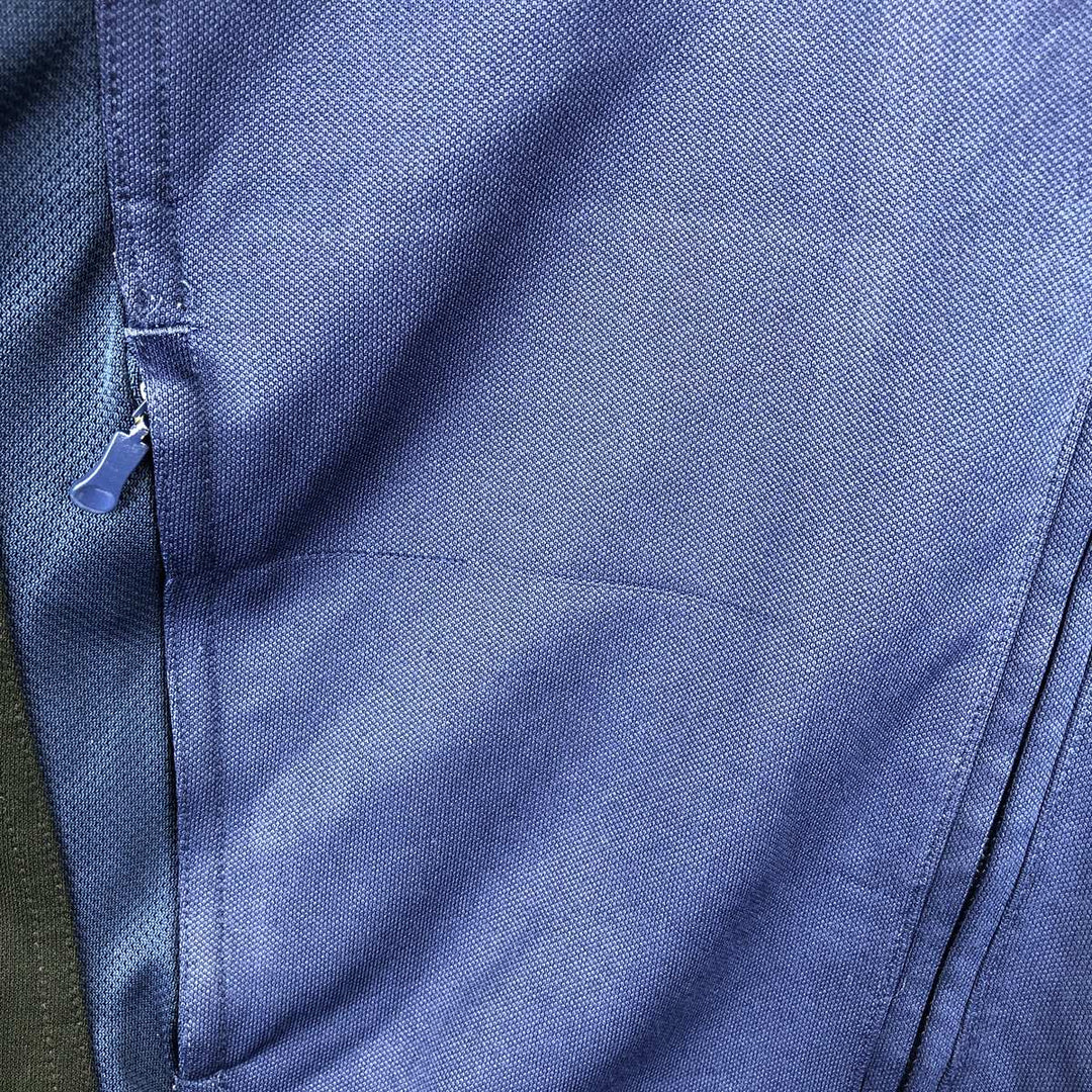 2000'S adidas CLIMALITE Jersey Track Jacket, Men's Size Medium polyester blue type Vintage Second Hand