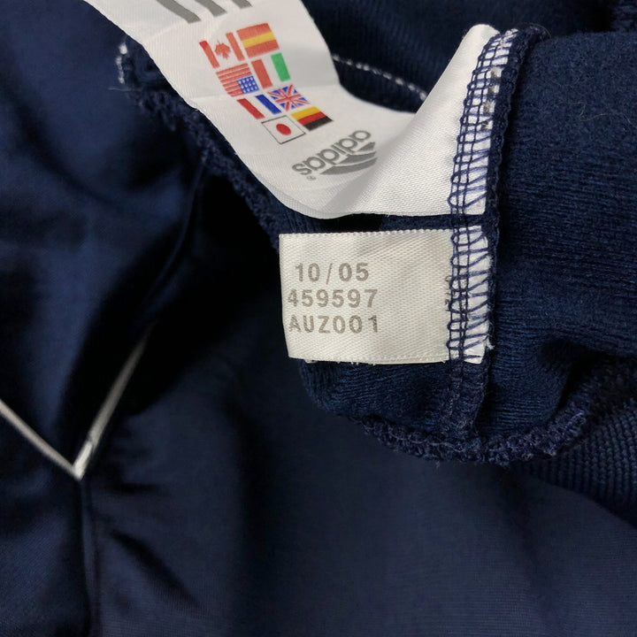 00'S adidas jersey track jacket, men's size L polyester navy blue type Vintage Second Hand