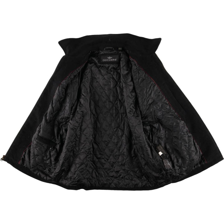 Dockers padded wool sports jacket, men's size L wool black type Vintage Second Hand