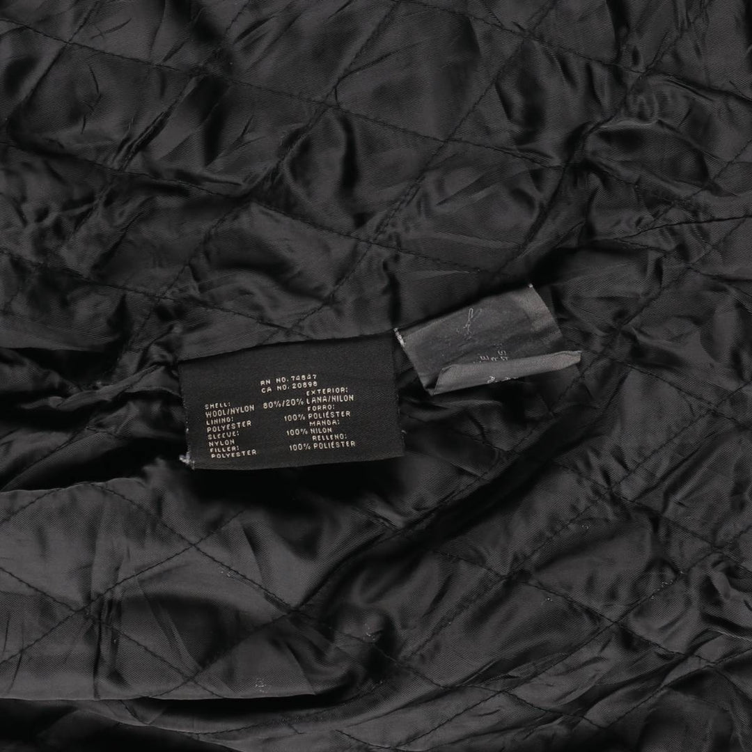 Dockers padded wool sports jacket, men's size L wool black type Vintage Second Hand