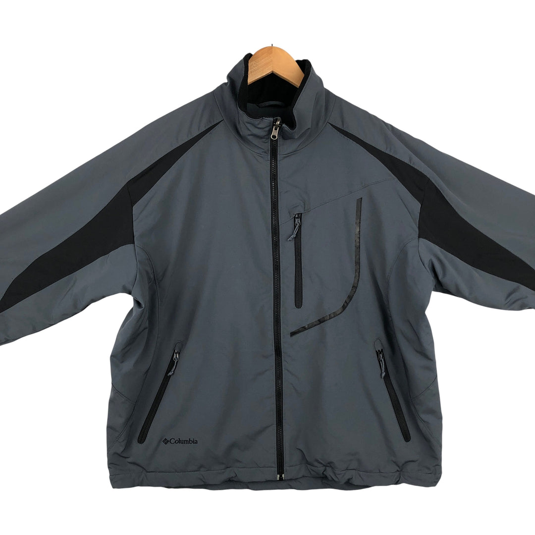 Columbia INTERCHANGE Ripstop Padded Softshell Jacket, Men's XL polyester gray type Vintage Second Hand