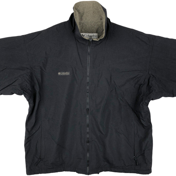 90s-00'S Columbia Men's Padded Puffer Jacket, Size L Nylon black type Vintage Second Hand