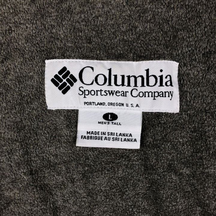 90s-00'S Columbia Men's Padded Puffer Jacket, Size L Nylon black type Vintage Second Hand