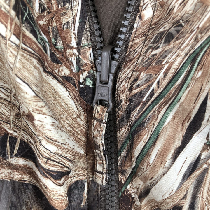 90s-00'S Cabelas Camouflage Pattern Reversible Realtree Camo Padded Puffer Jacket, Men's Size L polyester brown type Vintage Second Hand
