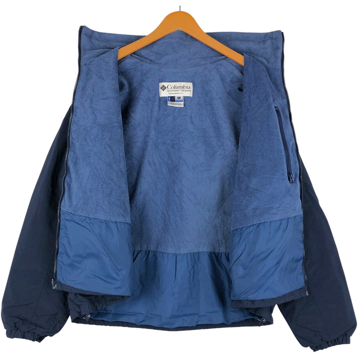 00'S Columbia padded jacket, puffer jacket, men's XL size Nylon Navy blue Vintage Second Hand