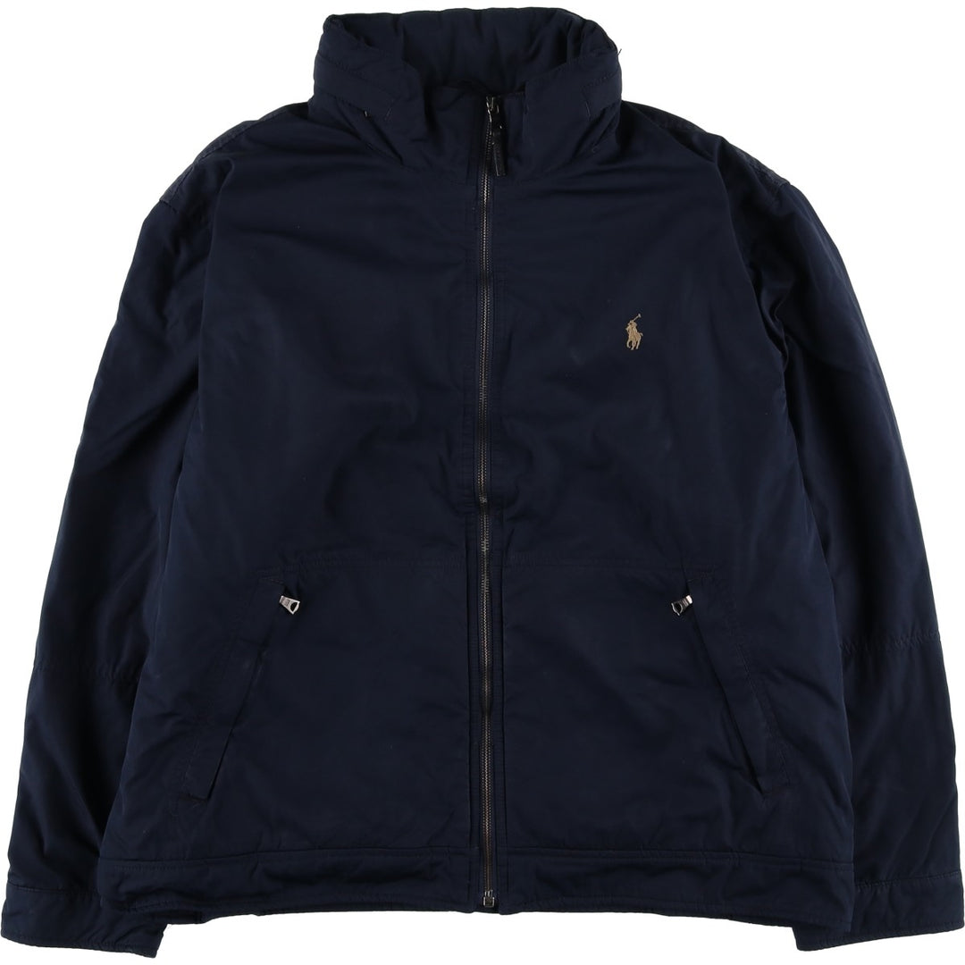 Ralph Lauren POLO by Ralph Lauren padded puffer jacket, men's size XXL polyester navy blue type Vintage Second Hand
