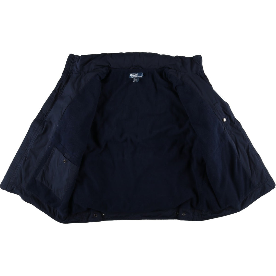 Ralph Lauren POLO by Ralph Lauren padded puffer jacket, men's size XXL polyester navy blue type Vintage Second Hand