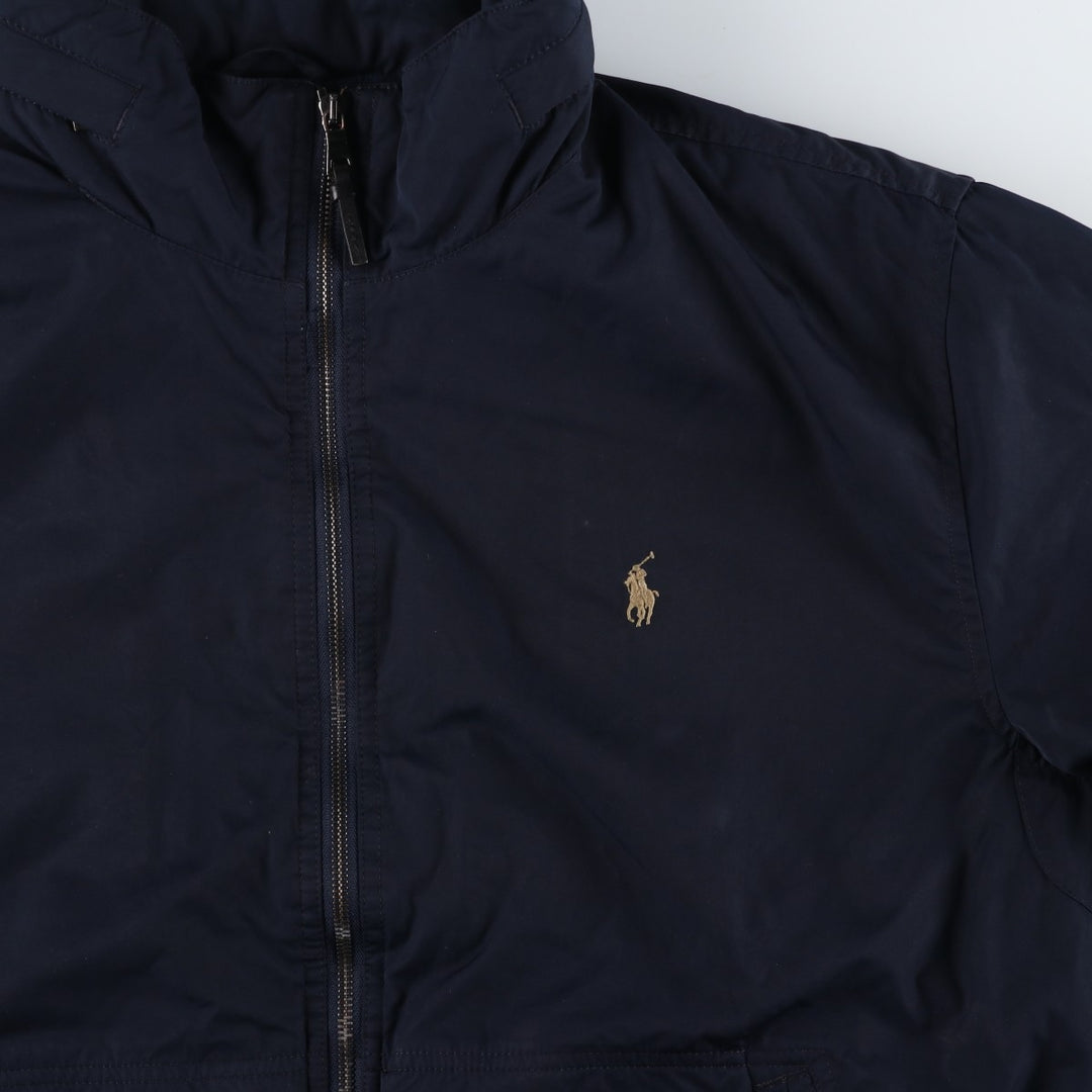 Ralph Lauren POLO by Ralph Lauren padded puffer jacket, men's size XXL polyester navy blue type Vintage Second Hand