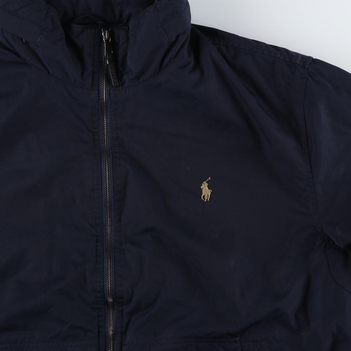 Ralph Lauren POLO by Ralph Lauren padded puffer jacket, men's size XXL polyester navy blue type Vintage Second Hand
