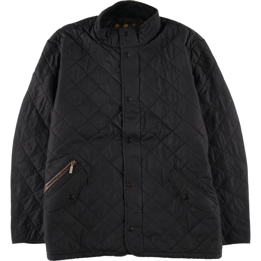 2000s~ Barbour 3 Warrant Quilted Puffer Jacket, Men's XL unclear black type Vintage Second Hand