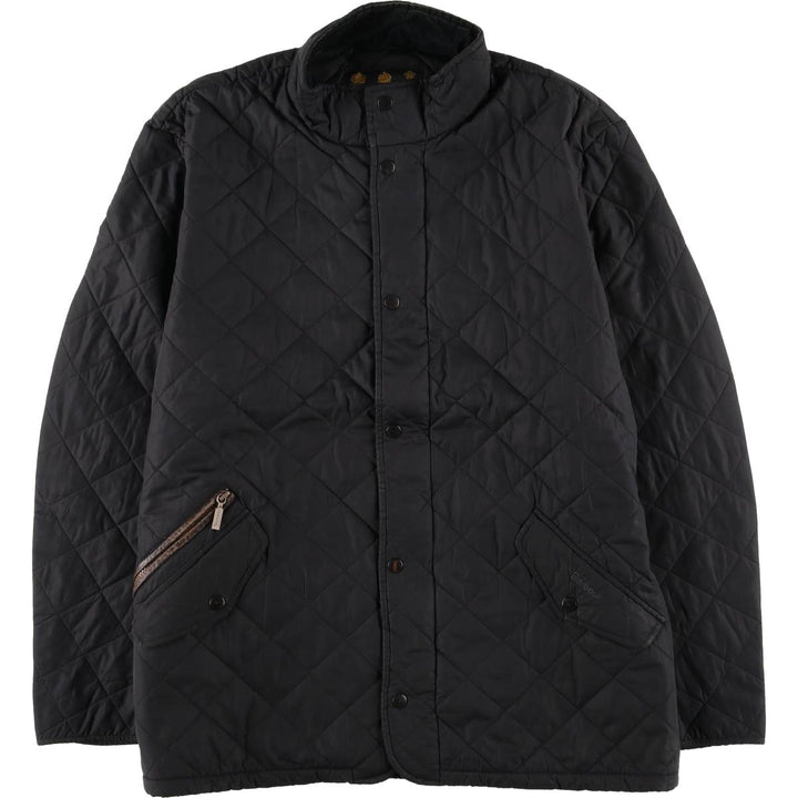 2000s~ Barbour 3 Warrant Quilted Puffer Jacket, Men's XL unclear black type Vintage Second Hand