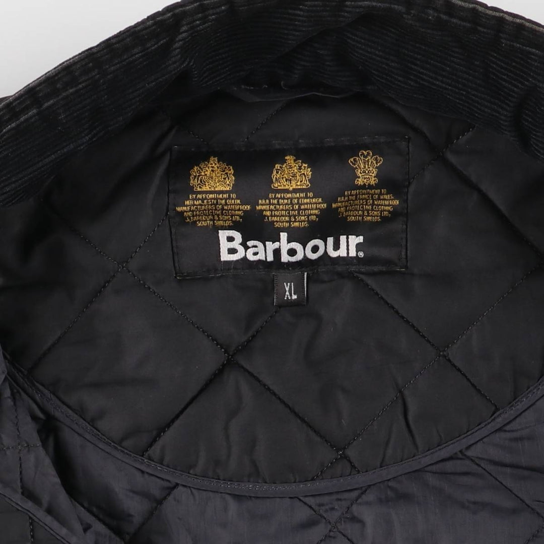 2000s~ Barbour 3 Warrant Quilted Puffer Jacket, Men's XL unclear black type Vintage Second Hand