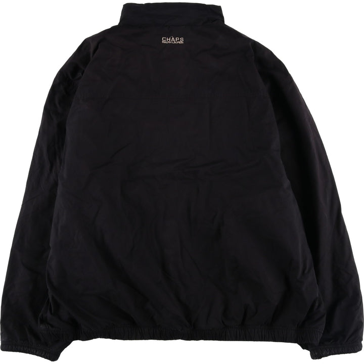 Ralph Lauren CHAPS windbreaker, men's size XXL polyester black type Vintage Second Hand