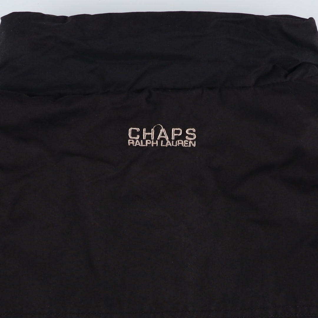 Ralph Lauren CHAPS windbreaker, men's size XXL polyester black type Vintage Second Hand