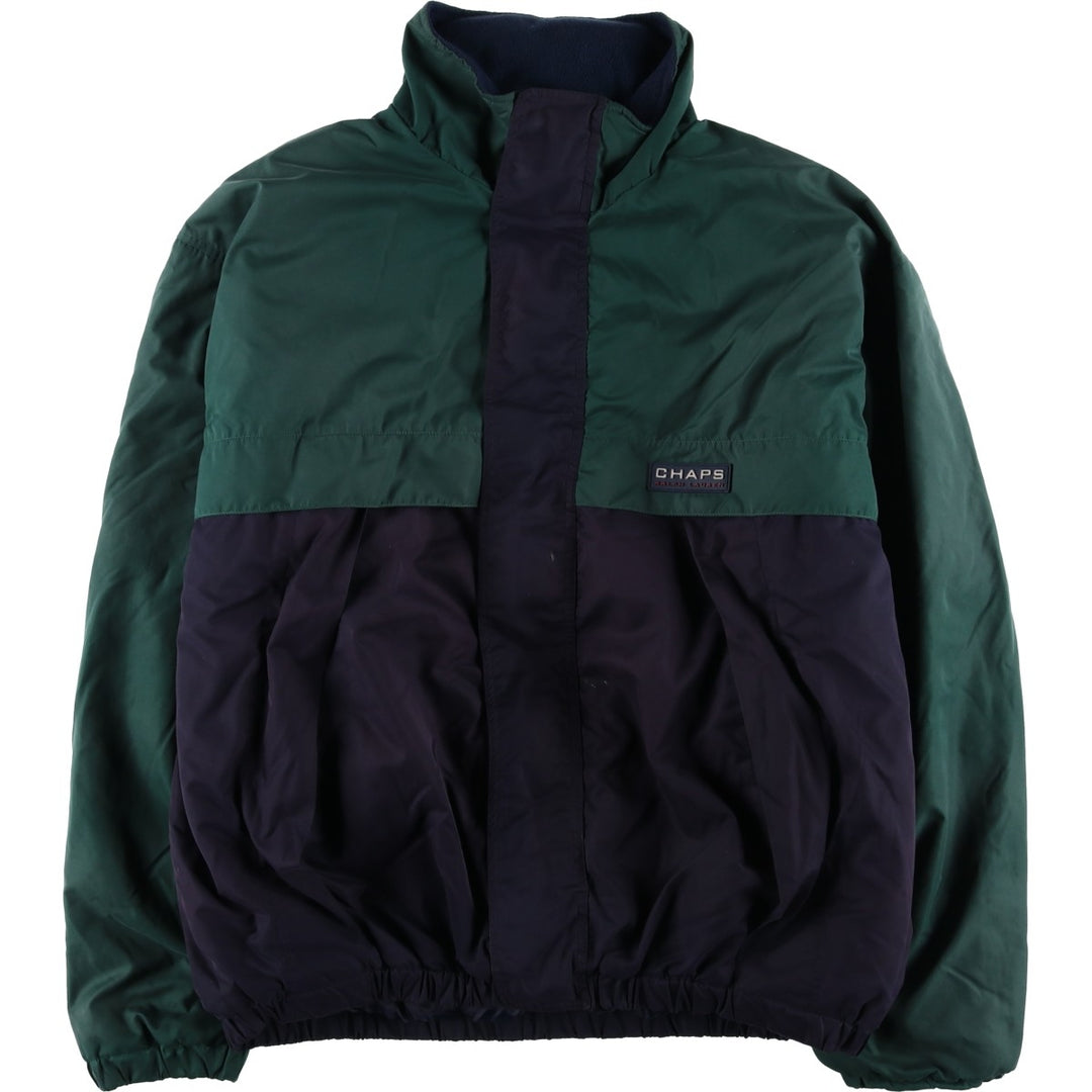 Ralph Lauren CHAPS padded puffer jacket, men's size XL polyester Green type dark green Vintage Second Hand