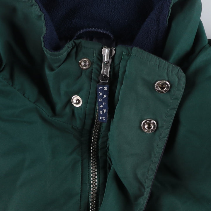 Ralph Lauren CHAPS padded puffer jacket, men's size XL polyester Green type dark green Vintage Second Hand