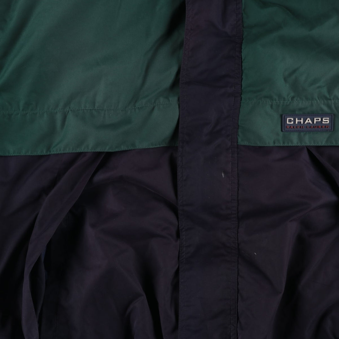 Ralph Lauren CHAPS padded puffer jacket, men's size XL polyester Green type dark green Vintage Second Hand