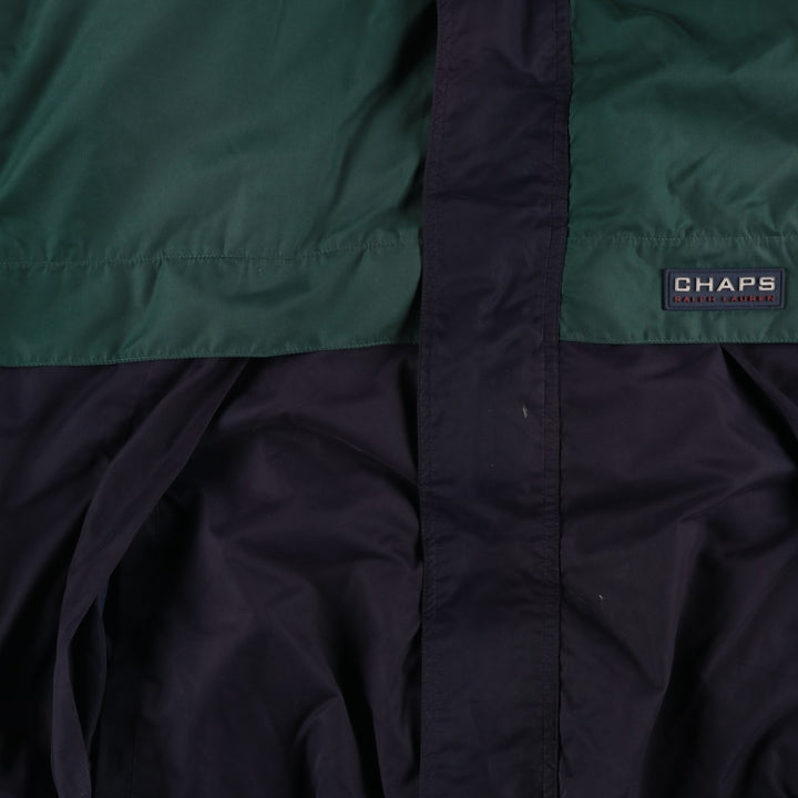 Ralph Lauren CHAPS padded puffer jacket, men's size XL polyester Green type dark green Vintage Second Hand