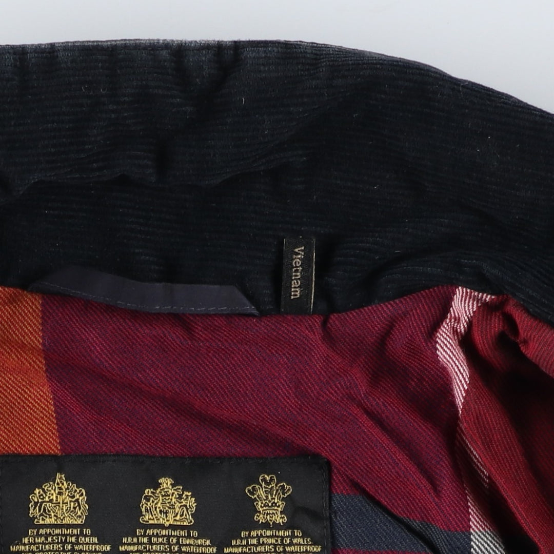 Barbour padded puffer jacket, men's size L polyester black type Vintage Second Hand