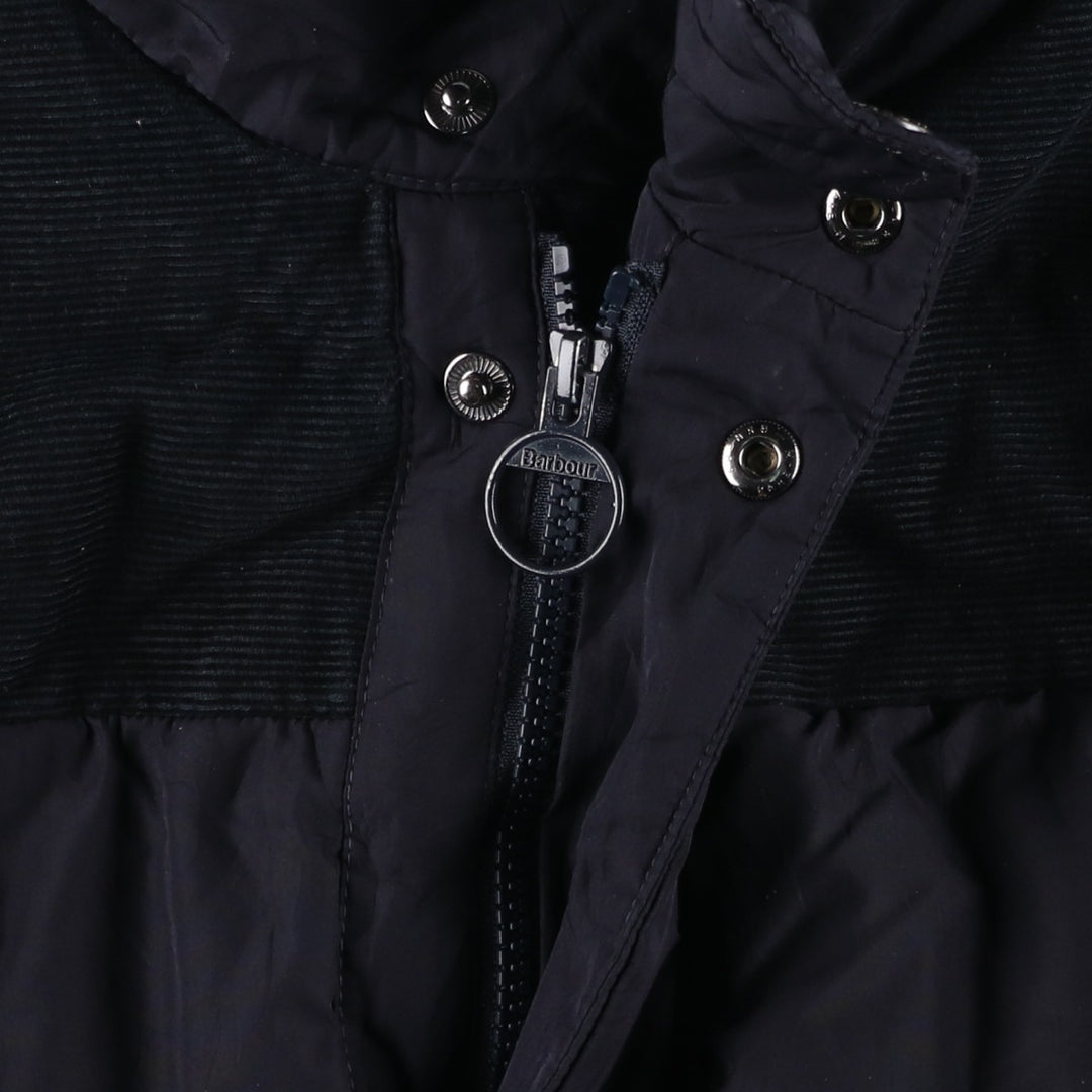 Barbour padded puffer jacket, men's size L polyester black type Vintage Second Hand
