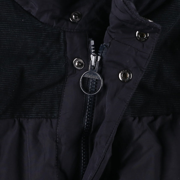 Barbour padded puffer jacket, men's size L polyester black type Vintage Second Hand
