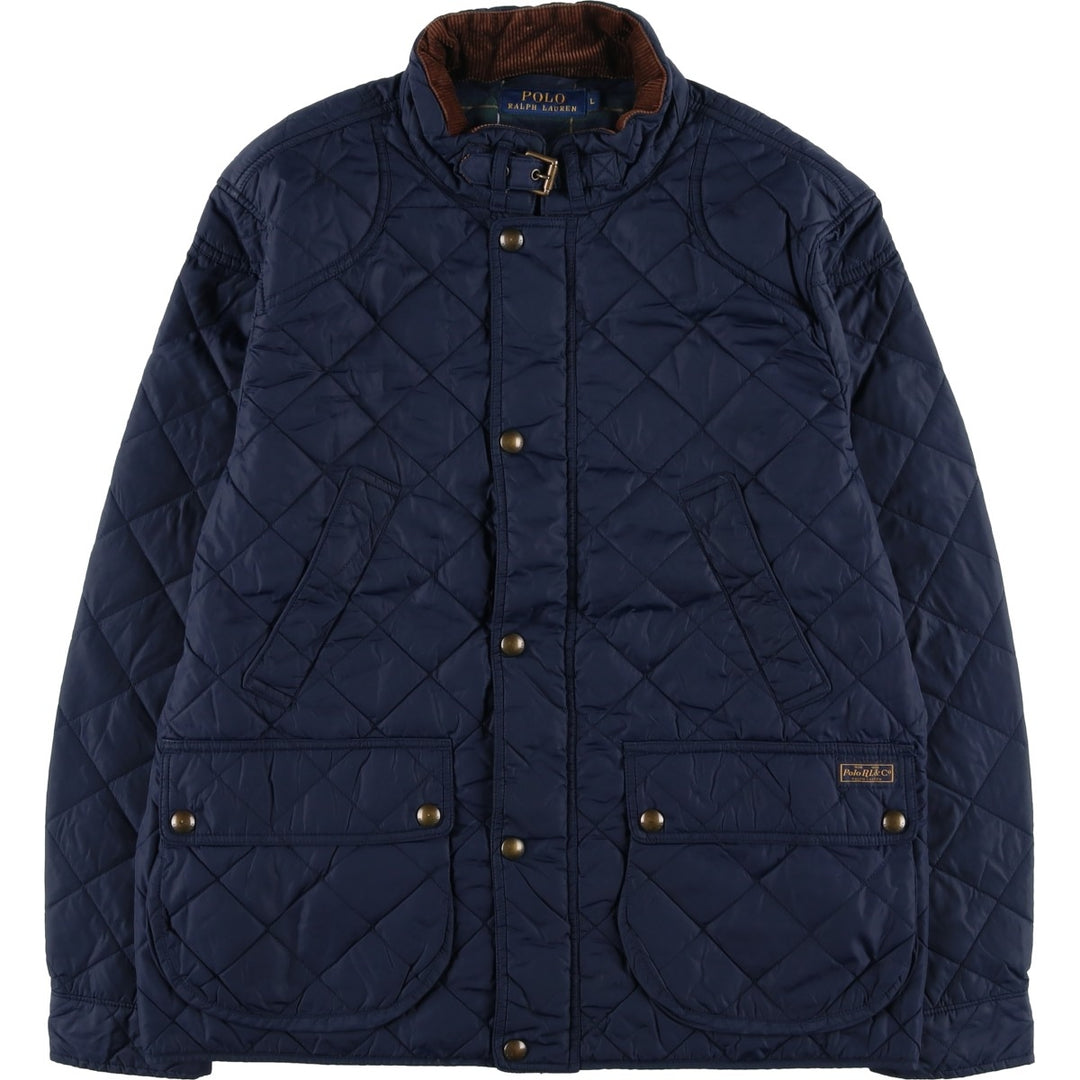 Ralph Lauren POLO RALPH LAUREN quilted puffer jacket, men's size L Nylon navy blue type Vintage Second Hand