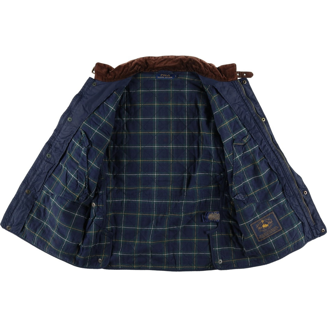 Ralph Lauren POLO RALPH LAUREN quilted puffer jacket, men's size L Nylon navy blue type Vintage Second Hand