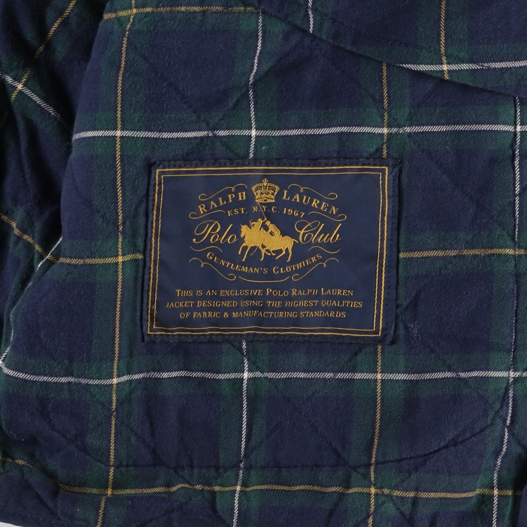 Ralph Lauren POLO RALPH LAUREN quilted puffer jacket, men's size L Nylon navy blue type Vintage Second Hand