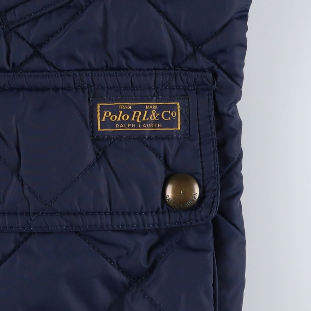 Ralph Lauren POLO RALPH LAUREN quilted puffer jacket, men's size L Nylon navy blue type Vintage Second Hand
