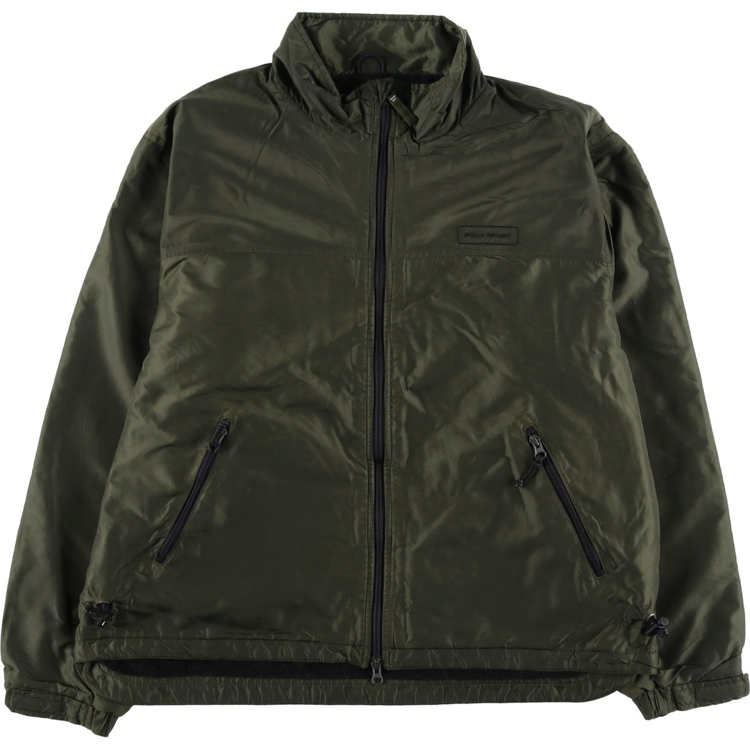 Ralph Lauren POLO SPORT nylon jacket for men, size L Nylon Khaki type Vintage Second Hand