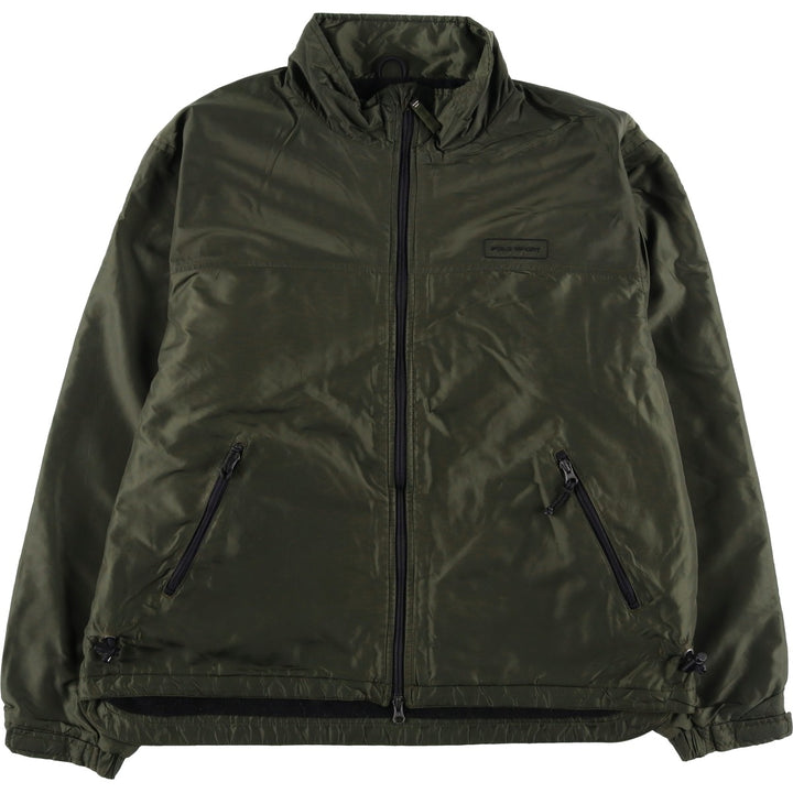 Ralph Lauren POLO SPORT nylon jacket for men, size L Nylon Khaki type Vintage Second Hand