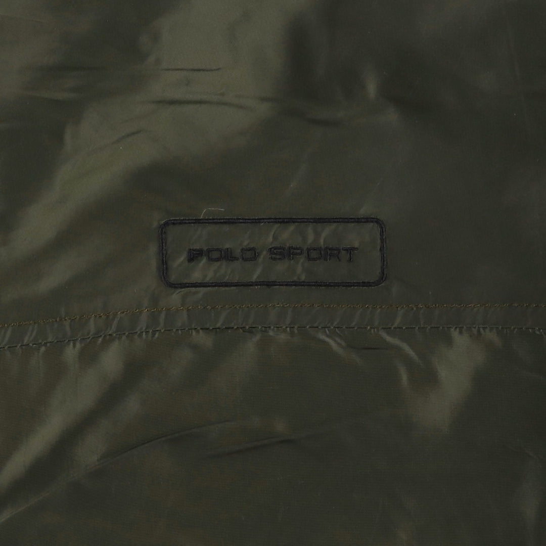 Ralph Lauren POLO SPORT nylon jacket for men, size L Nylon Khaki type Vintage Second Hand