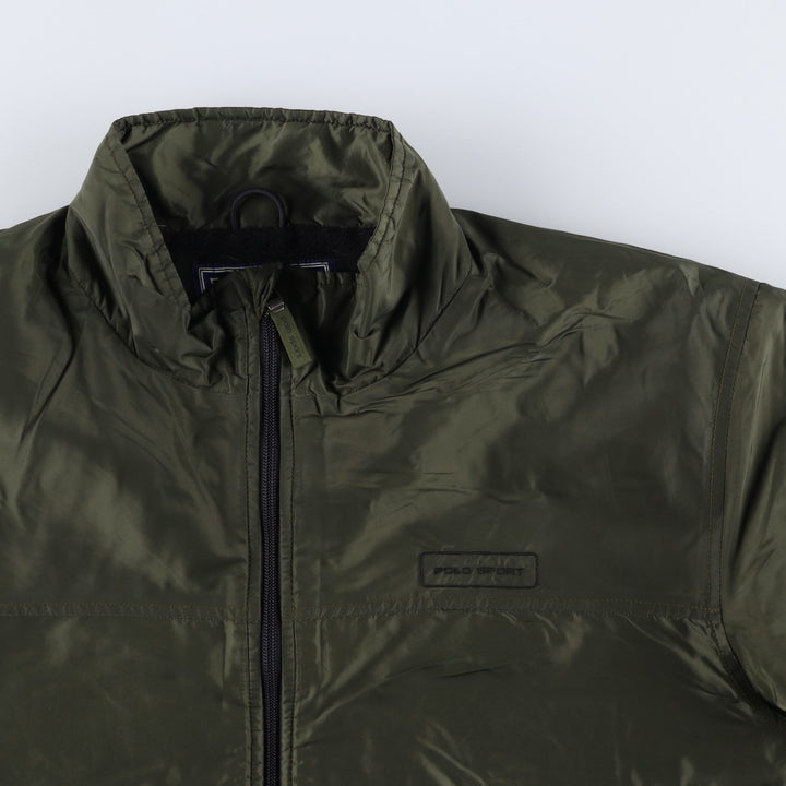 Ralph Lauren POLO SPORT nylon jacket for men, size L Nylon Khaki type Vintage Second Hand